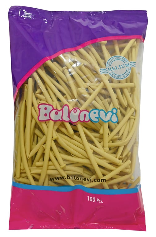 Vanilla Modelling Balloon - 100 Piece Pack for Party Decoration Supplies and Home Decor Events