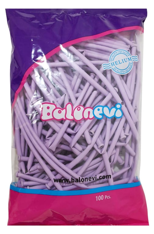 Macaron Lilac Modelling Balloons - Pack of 100 Party Decorations