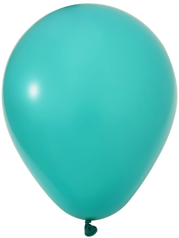 Turquoise Latex Balloons - 12inch Pack of 100 for Party and Home Decor