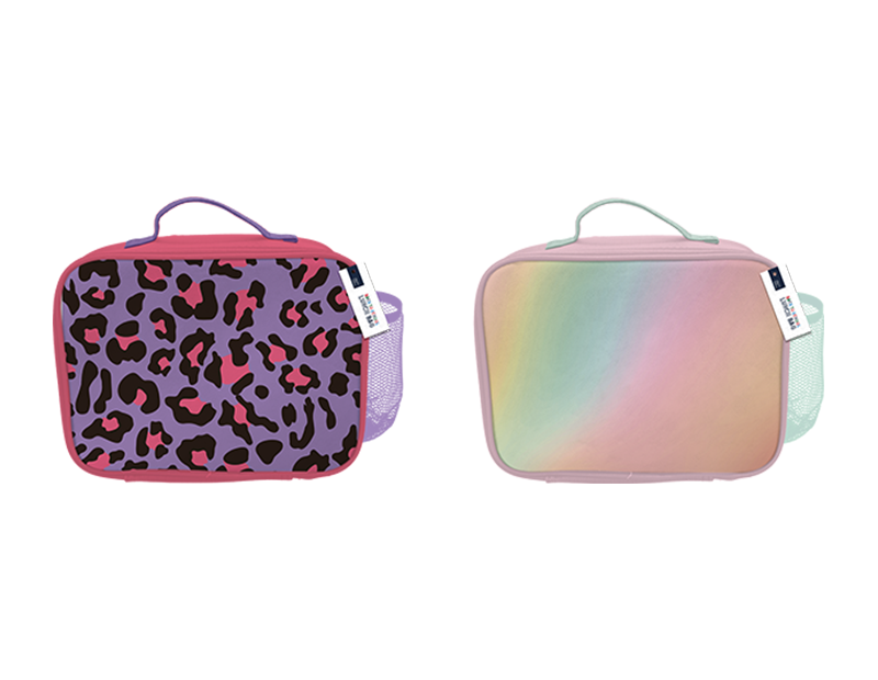 Insulated Girls Lunch Bag - Colorful & Portable Kids Lunch Box