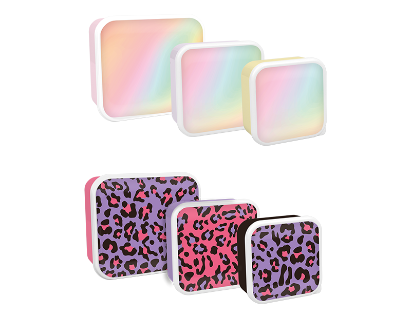 Girls Printed Food Boxes - Durable Storage Solutions for Kids Mealware and Snacks