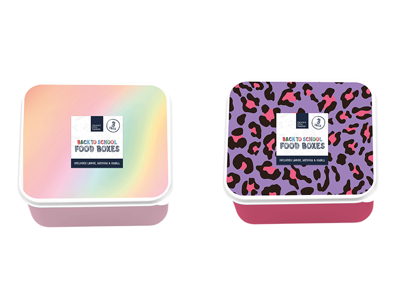 Girls Printed Food Boxes - Durable Storage Solutions for Kids Mealware and Snacks