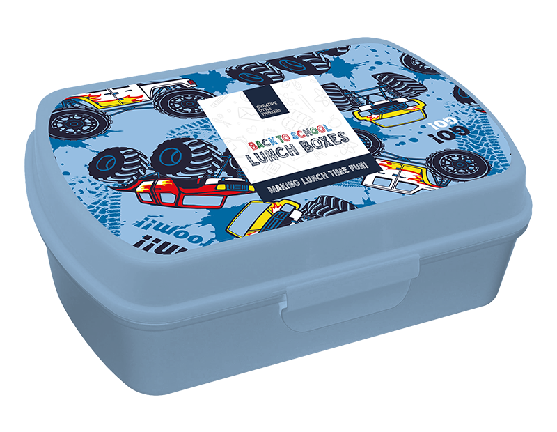 Boys Printed Lunch Box - Assorted Designs for Kids School Lunch Essentials