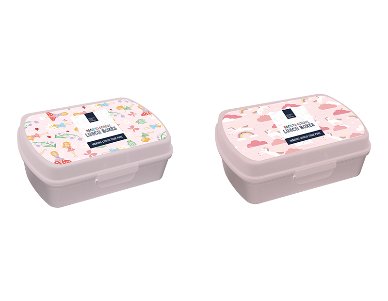 Girls Assorted Printed Lunch Box - Fun and Fashionable Kids Meal Container
