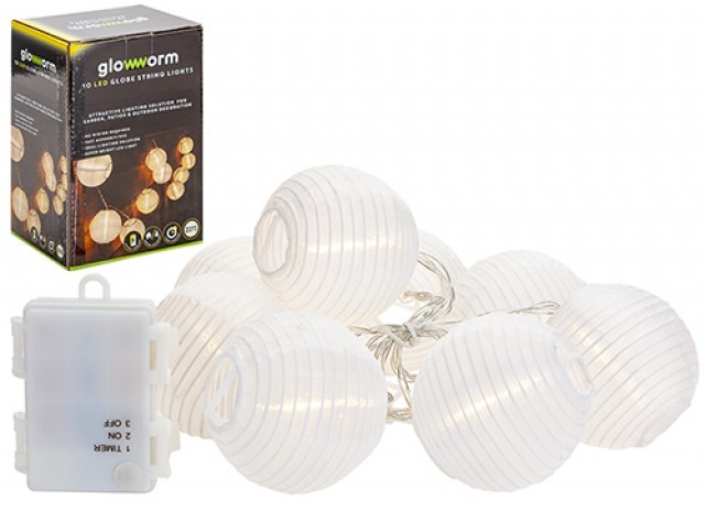 Warm White LED Globe String Lights for Indoor & Outdoor Decorations - Energy Efficient Holiday Lighting
