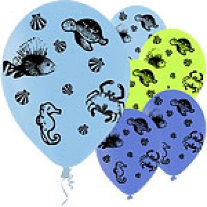 Latex Balloons Fun Sea Creatures Assorted Party Decorations Bunch