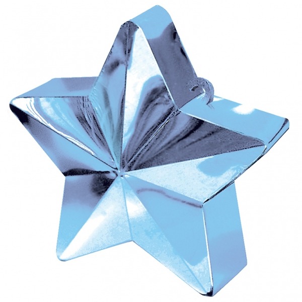 Light Blue Star Shaped Balloon Weight - Perfect Party Decoration & Home Decor Accessory