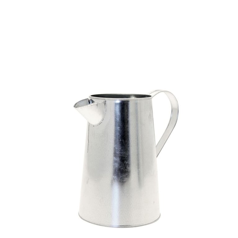 Galvanised 17.7cm Metal Serving Jug - Durable Home Decor Kitchenware