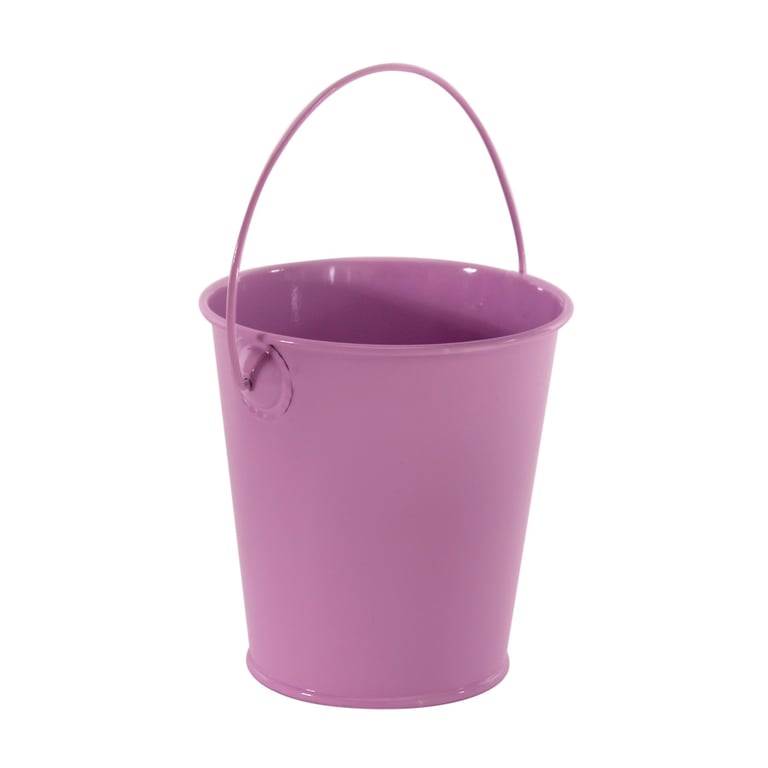 Zinc Drop-in Bucket - Pastel Lilac 9cm Home Decor Accents