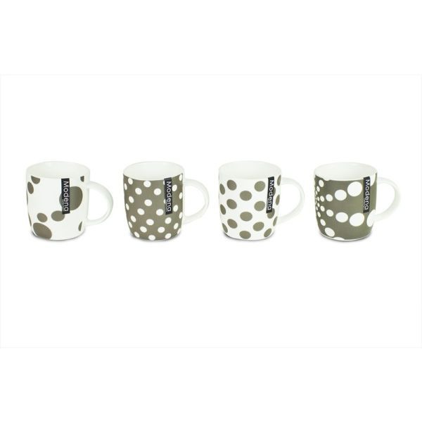 Bone China Polka Dot Mug 12oz - Elegant Home Decor Kitchenware