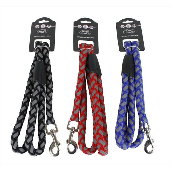 Reflective Dog Lead - Durable Visibility Pet Walking Gear for Night Time Safety
