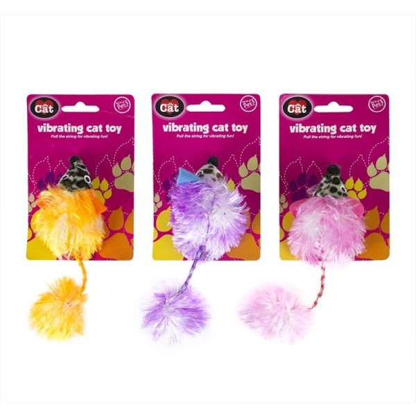 Vibrating Mouse Cat Toy - Interactive, Wireless, and Battery-Powered Entertainment Device for Cats