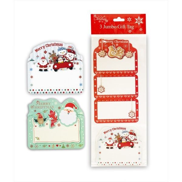 Large Christmas Gift Tags - Holiday Decorations and Seasonal Labels