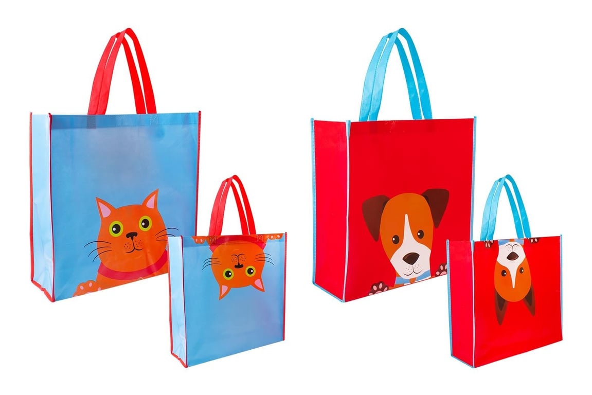 Shopping Bag 43x40x14cm - Pawsome Designs Fashion Tote & Home Storage Organizer