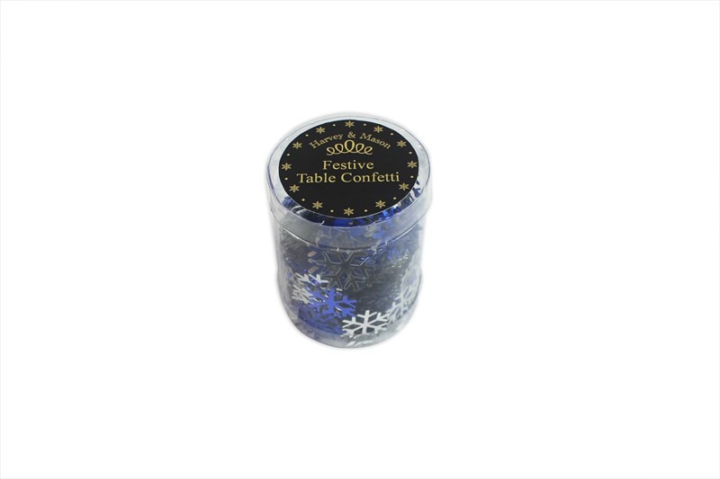 Silver Table Christmas Confetti - Assorted Festive Designs for Holiday Decorations