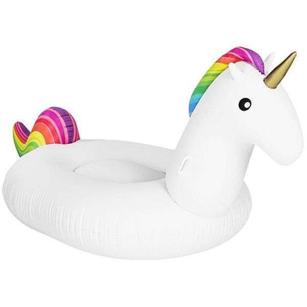 Inflatable Unicorn Lounger - Beach Lounge Chair for Home Decor and Outdoor Seating