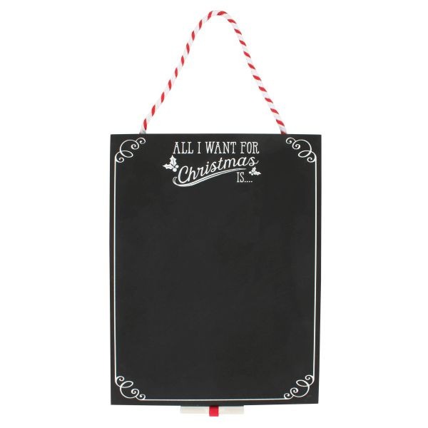 Personalized All I Want For Christmas Chalk Board Home Decor Wall Art Sign