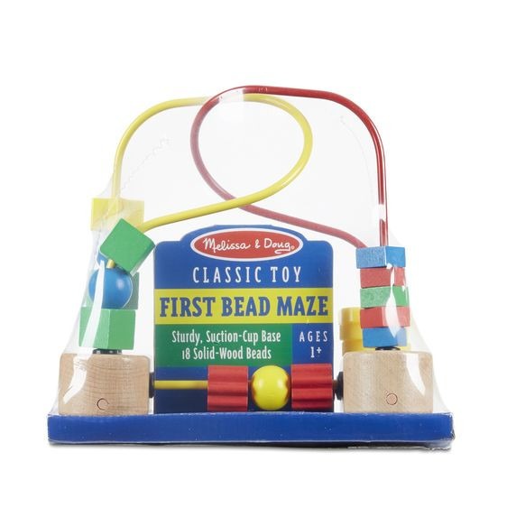 Melissa and Doug First Bead Maze - Develops Fine Motor Skills in Kids Learning Games