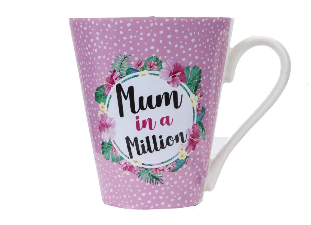 11oz Mum In A Million V Shaped Home Decor Mug - Perfect Coffee Cup Gift