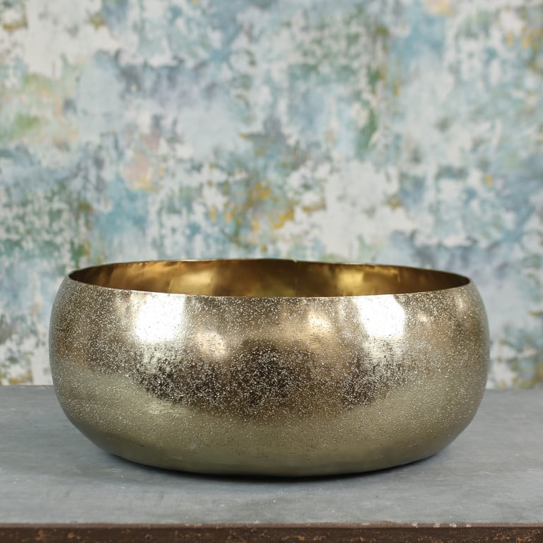 Small Gold Mayfair Bowl - Elegant 33cm Kitchenware Dining Bowl