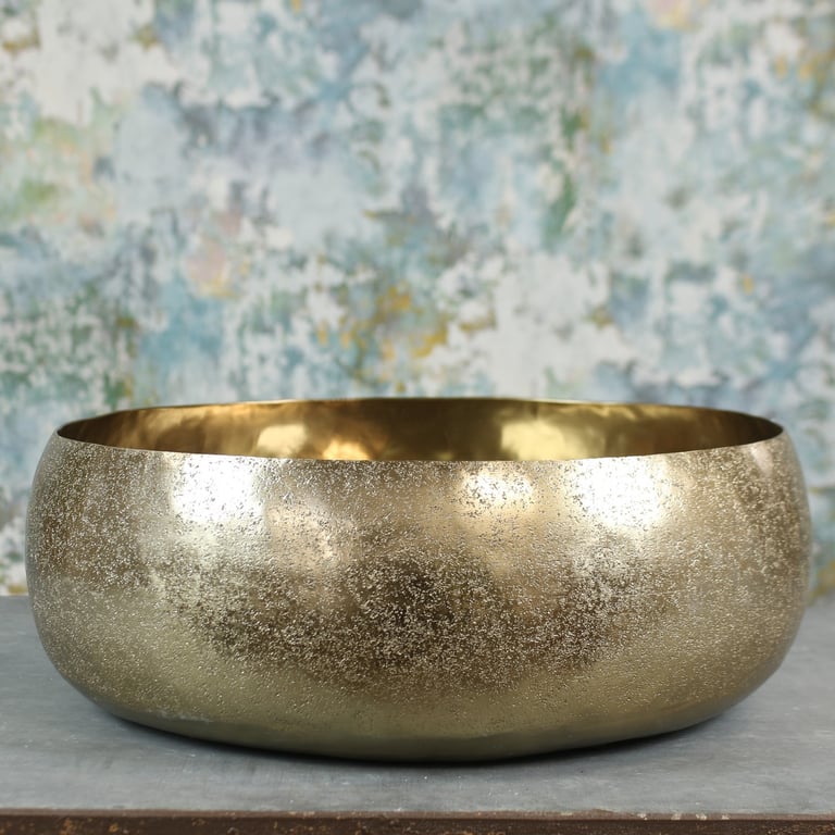 Gold Mayfair Large Bowl - Elegant Gold Home Decor Accent for Kitchenware and Dining Rooms