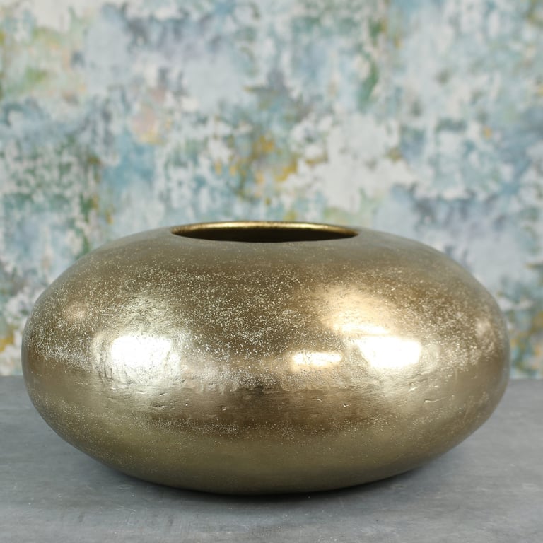 Gold Mayfair Pebble XL - Luxury Large Decor Element for High-End Interior Design
