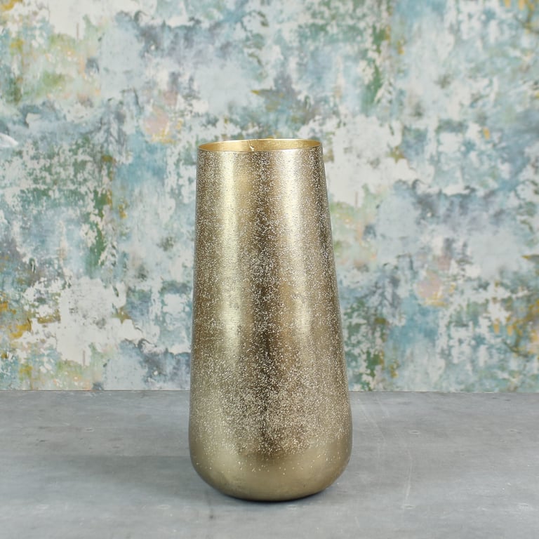 Gold Mayfair Foyer Vase - Elegant Small Gold Home Decor for Foyer Decoration