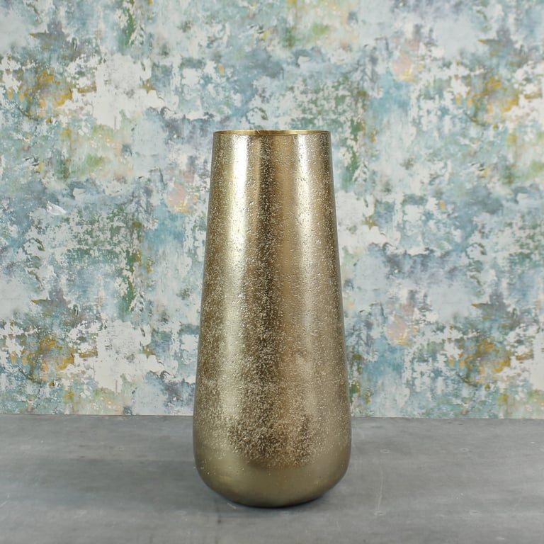 Gold Mayfair Foyer Vase - Elegant Medium Gold Home Decor for Foyer Decoration