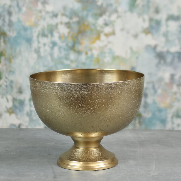 Gold Mayfair Pedestal Bowl - Elegant Small Gold Home Decoration and Decorative Tableware
