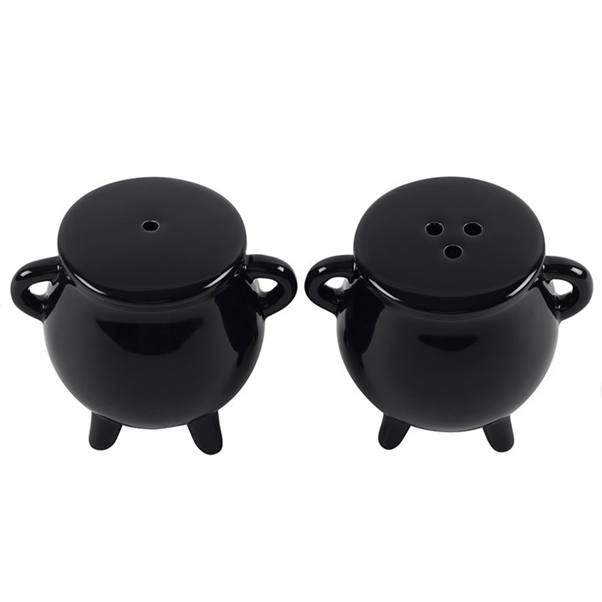 Cauldron Cruet Salt and Pepper Set - Essential Kitchen Organizer for Home Decor