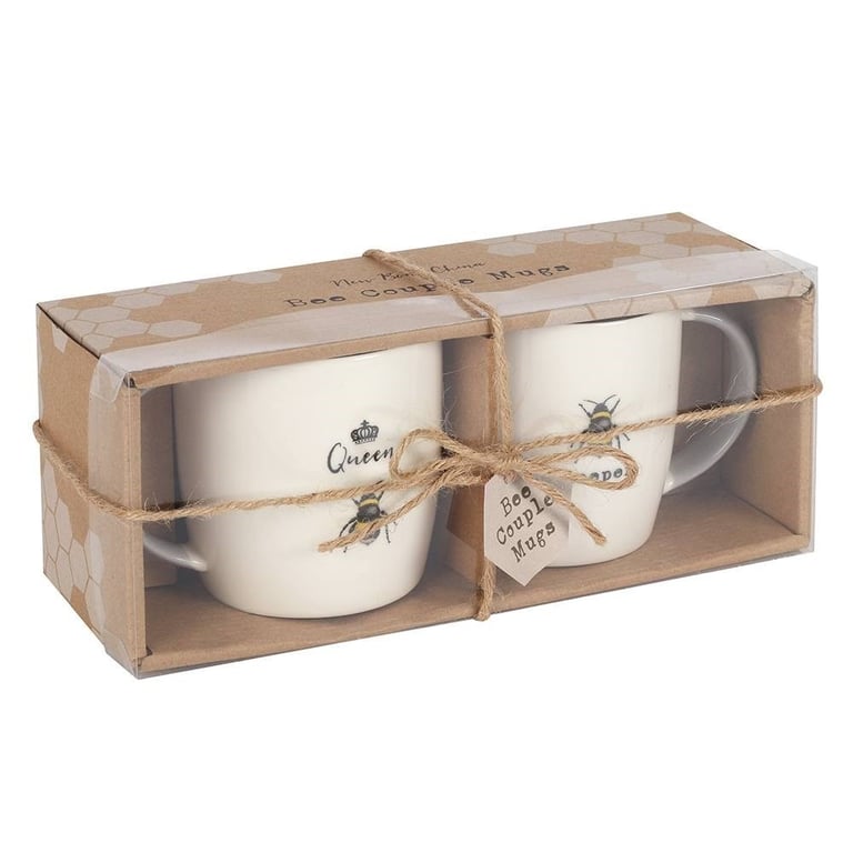 Ceramic Queen and Keeper Mugs Set - Home Tea Mug Collection