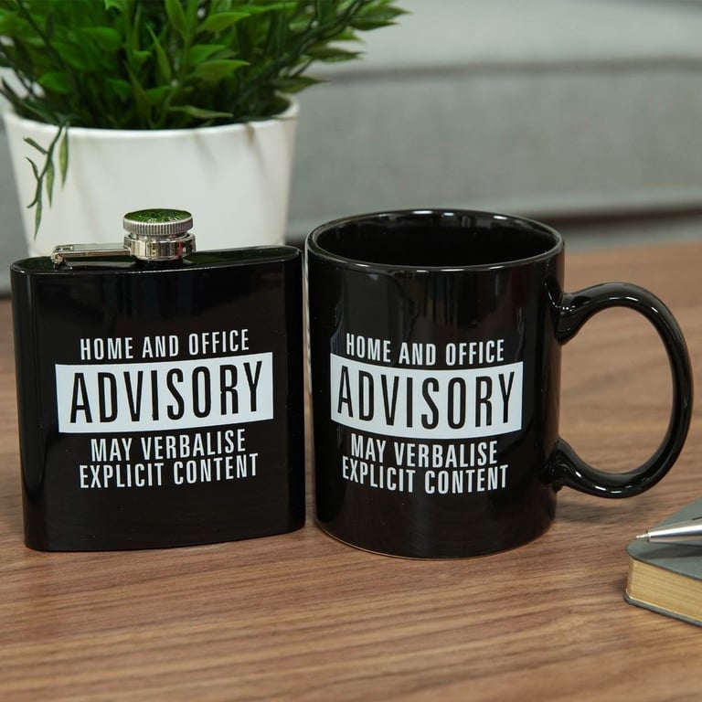 Mug & Hip Flask Set - Double-Walled Insulated Outdoor Drinking Essentials
