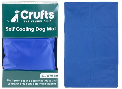 Crufts Pet Cooling Mat - Stay Cool & Comfortable Outdoor Dog Bed for Summer Heat Relief