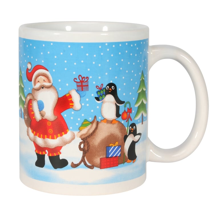 Santa Sleigh 11oz Christmas Holiday Home Decor Mug