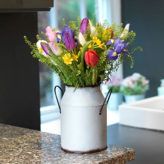 Riversdale Milk Churn - 14cm x 19cm Rustic Kitchen Tool for Farmhouse Style Home Decor