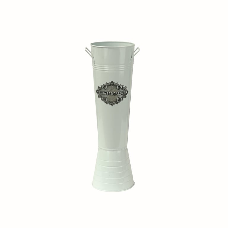 White Slim Flower Vase - 52cm Home Decor Garden Decoration