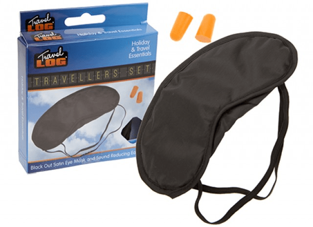 Satin Eye Mask & Noise Cancellation Earplugs Set - Comfortable Sleeping Aid for Better Rest