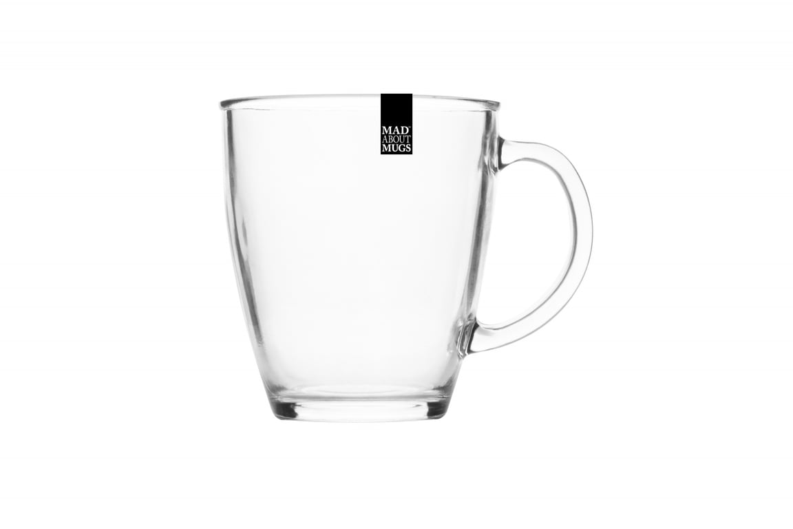 Clear Glass Tea Mug - Elegant Home Decor Ceramic Design