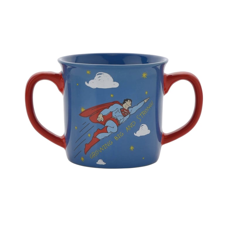 Warner Bros Superman Double Handed Ceramic Mug - DC Comics Home Decor Gift