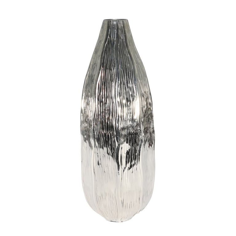 Silver Eros Pod Vase - Elegant Home Decor and Garden Decoration with Indoor Plant Pot Design
