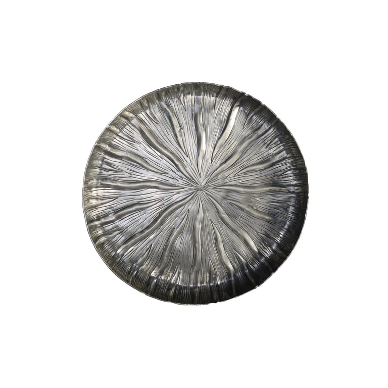 Antique Silver Eros Lily Plate - Vintage Home Decor, 34cm Diameter Wedding China