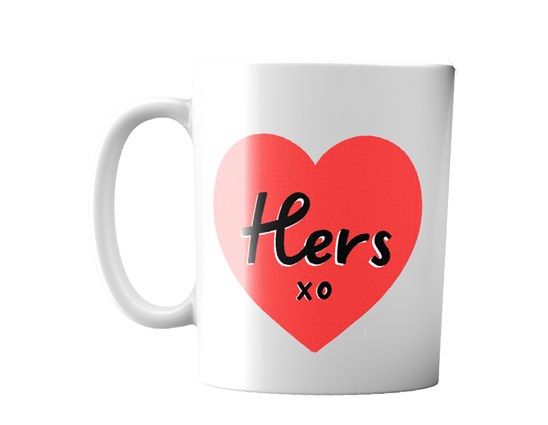Valentines Day Mug - Her 375ml Heart-Shaped Love Gift