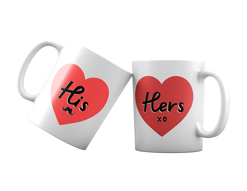 Valentines Day Mug - Her 375ml Heart-Shaped Love Gift