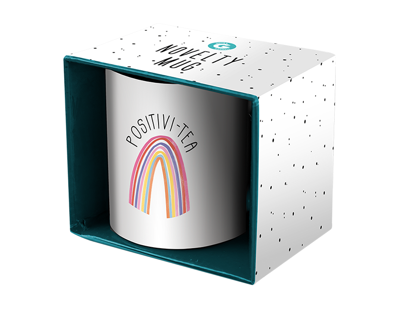Printed Novelty Mug In Box - Assorted Home Decor Gift Idea