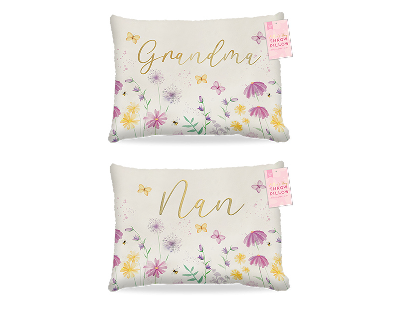 Mothers Day Embroidered Throw Pillow - Personalized Home Decor Gift