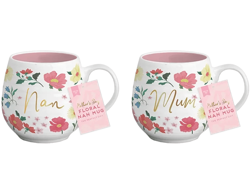 Mothers Day Floral Ceramic Mug - Assorted Designs for Home Decor and Gift Giving