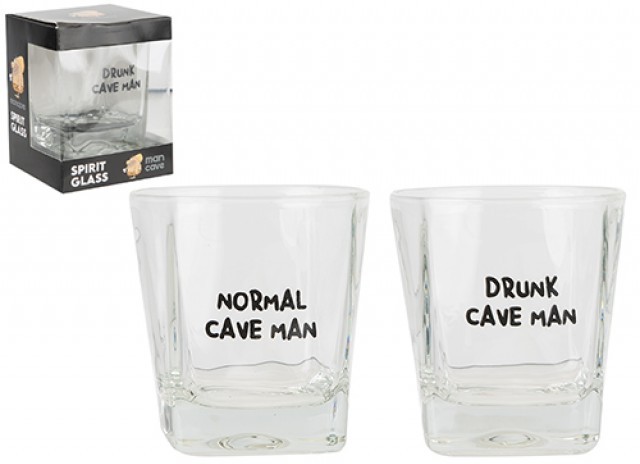 Man Cave Spirit Glass Set - Essential Home Bar Accessories for Adults