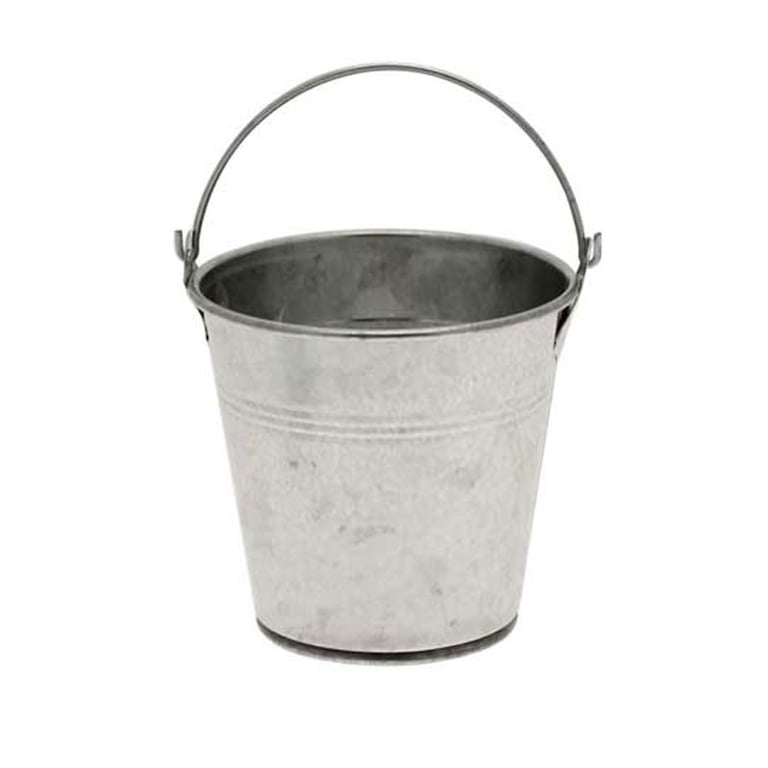 Galvanised Buckets 9.5cm - Durable Home Storage & Outdoor Watering Solution