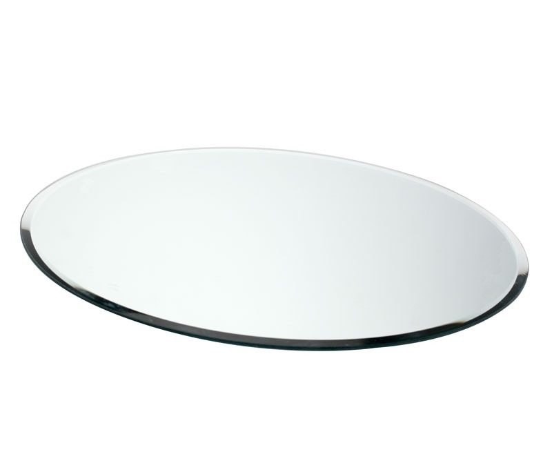 40cm Round Mirror Plate - Home Decor Wall Hanging Circular Bathroom Mirror