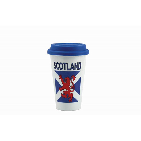 Scotland Travel Mug by Leonardo Collection - Insulated Scottish Design Coffee Cup